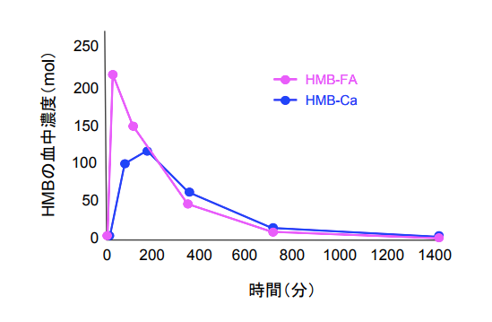 HMB-FAとHMB-Caの作用の違い